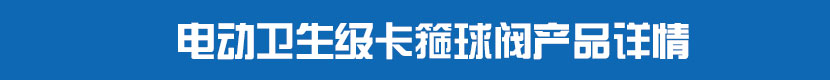電動衛(wèi)生級卡箍球閥產(chǎn)品詳情