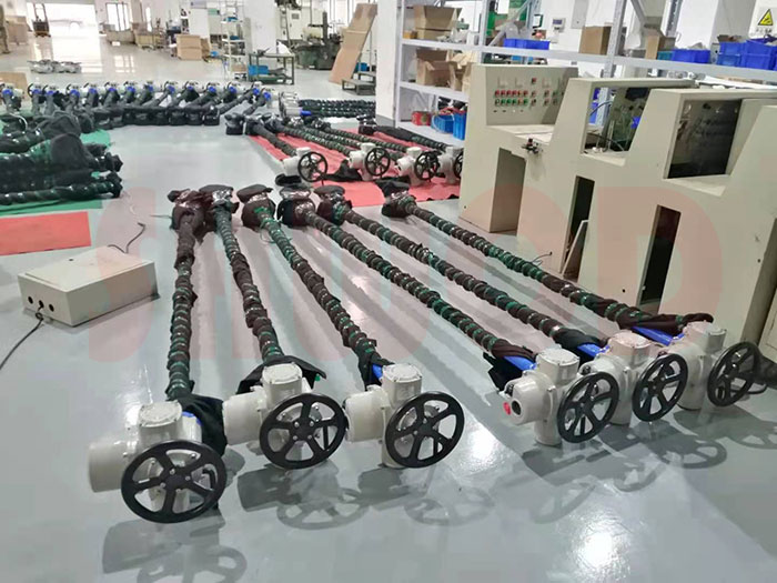 電動閘閥帶加長桿出廠前檢驗(yàn)